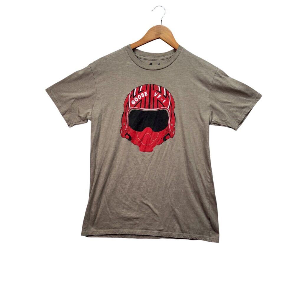 Top Gun Goose Fighter Pilot Callsign Men's T Shirt Bradshaw Anthony Edwards sz S